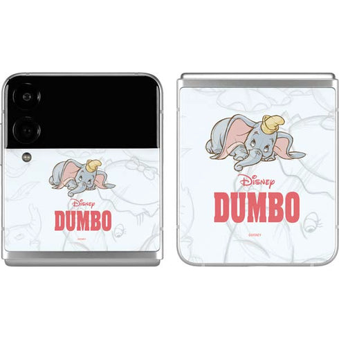 Disney Dumbo Classic sketched portrait Galaxy Z Flip4 5G Skin